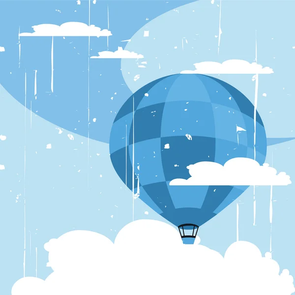 Воздушный шар в небе — стоковый вектор