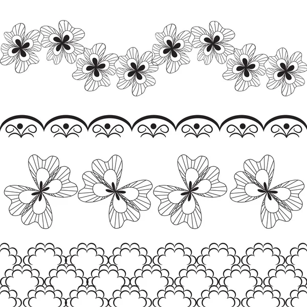 Vector lace items — Stock Vector