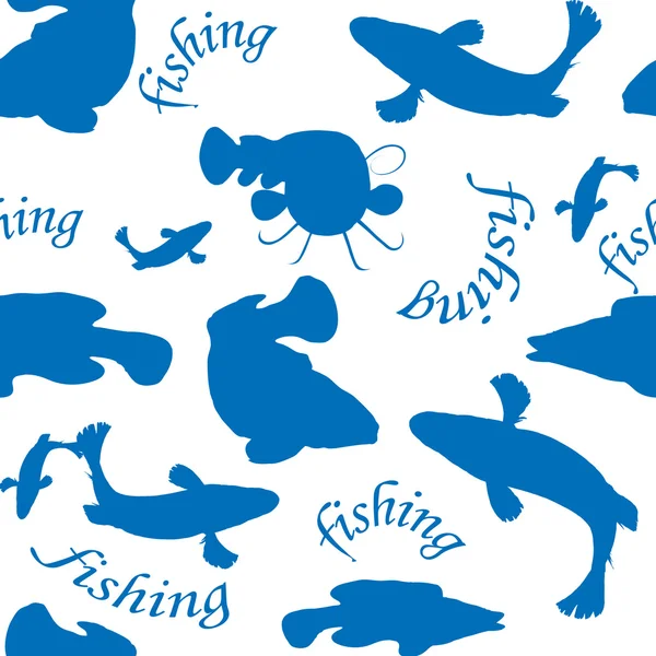 Contexte vectoriel de la pêche — Image vectorielle