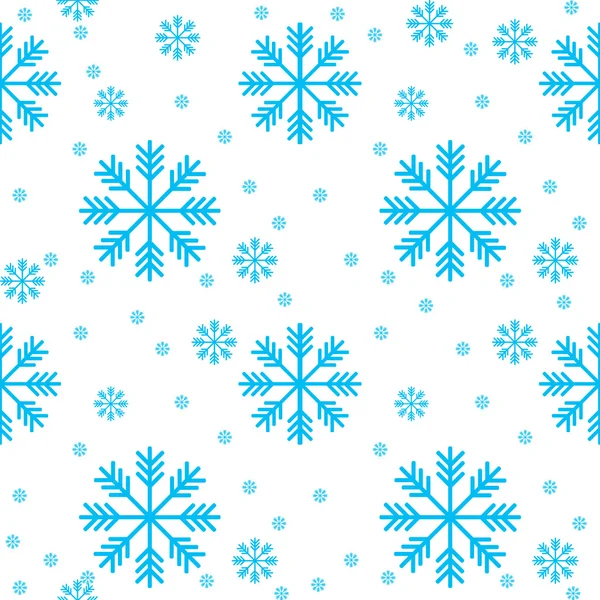 Fond sans couture de flocons de neige — Image vectorielle