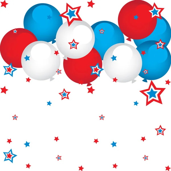 Sterne und Luftballons — Stockvektor