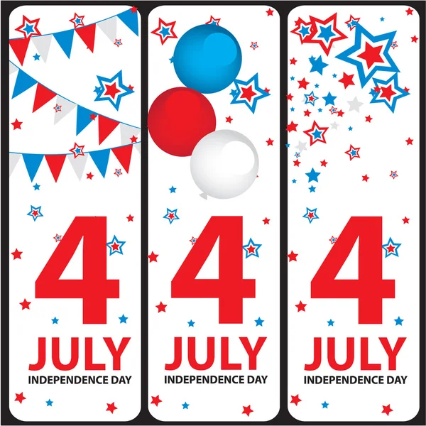 stock vector Vector banner July 4 Independence Day