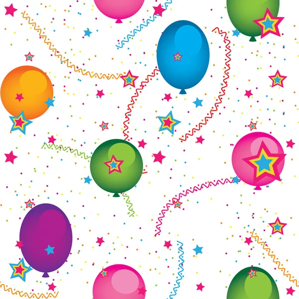 Seamless background of balloons — Stock Vector