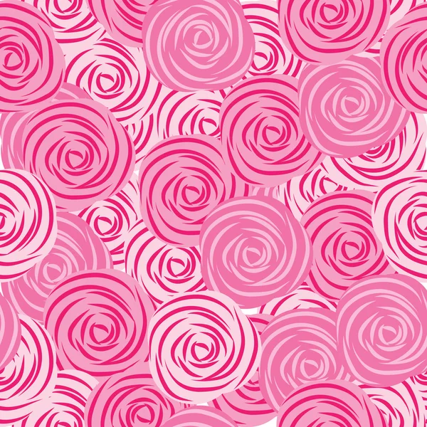 Seamless pattern of roses — Stock Vector