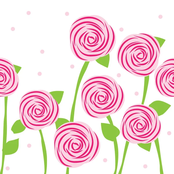 Naadloos patroon van rozen — Stockvector