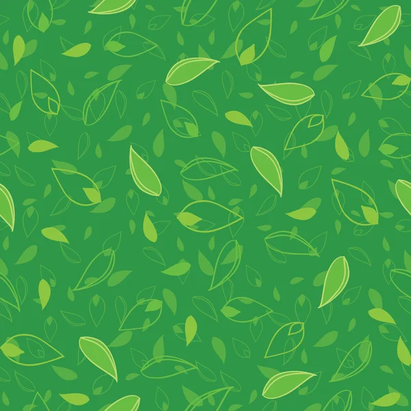 Naadloze groene patroon — Stockvector