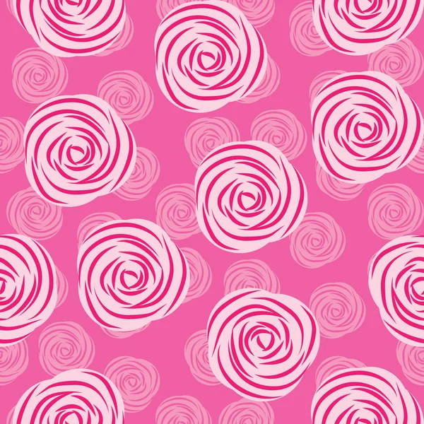 バラのシームレスなパターン — ストックベクタ