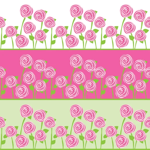 Modèle sans couture de roses — Image vectorielle