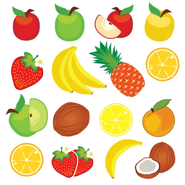 Fruta vectorial — Archivo Imágenes Vectoriales