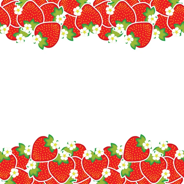 Reife Erdbeeren — Stockvektor