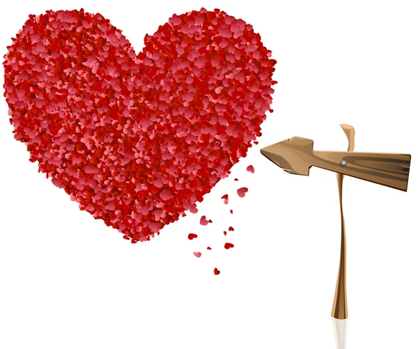Coração e amor — Fotografia de Stock