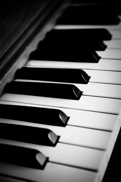 stock image Piano close up on the keyboard