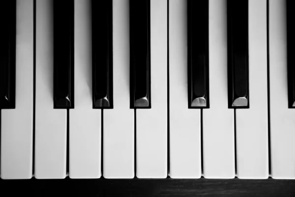 stock image Piano close up on the keyboard