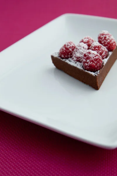 Čokoláda malinový dort — Stock fotografie