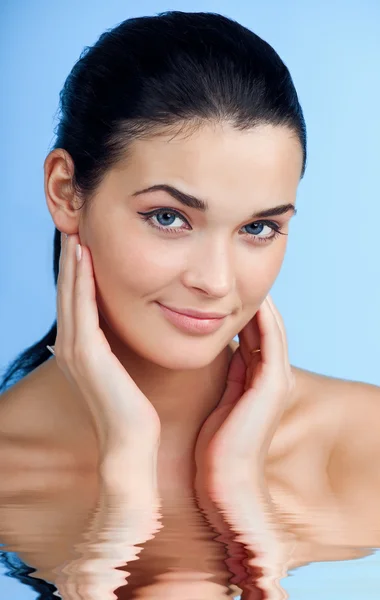 Beautiful Girl face.Perfect skin concept — Stock Photo, Image