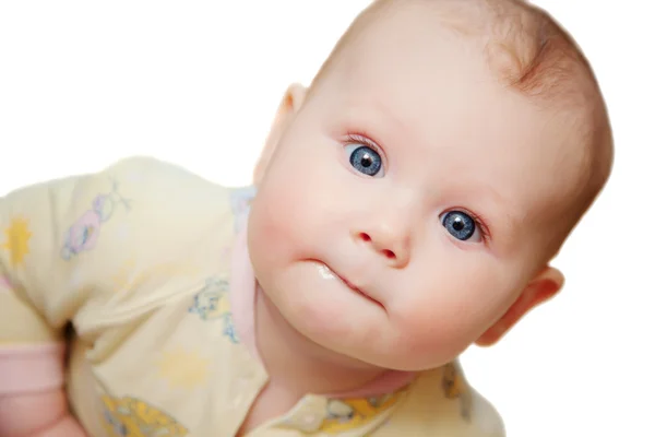 Closeup portret van schattige babymeisje — Stockfoto