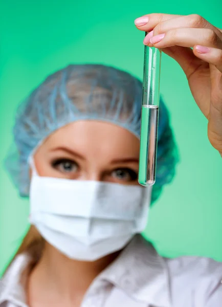 Researcher in the laboratory isolatated — Stock Photo, Image