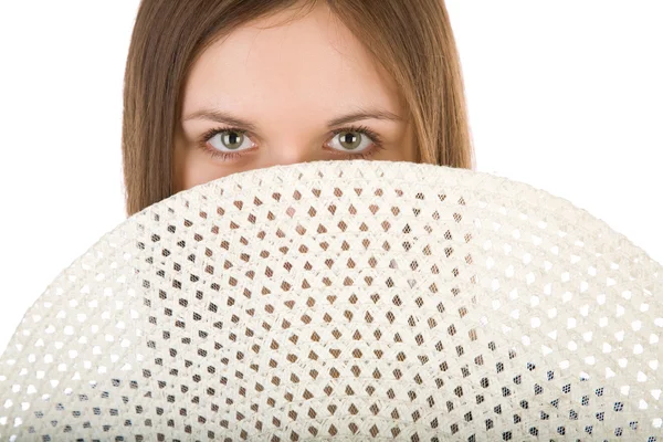 Um belo retrato de mulher. Moda foto de arte — Fotografia de Stock