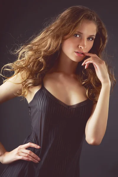 Portrait of a beautiful young sexy woman — Stock Photo, Image