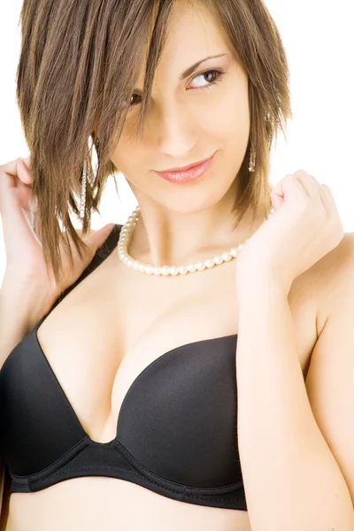 Krásné a sexy bruneta model — Stock fotografie