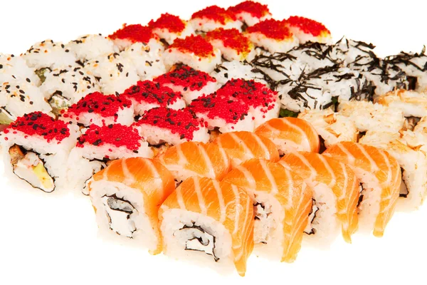 Sushi japonês, comida tradicional japonesa — Fotografia de Stock