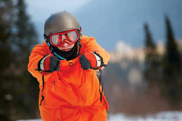 Genç snowboarder — Stok fotoğraf