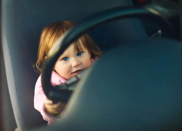 Driving child — Stock Photo, Image