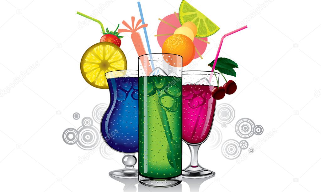 Cocktail mix vector