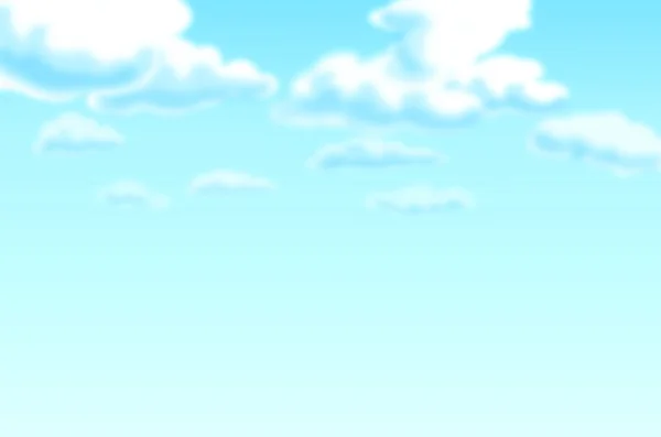 Hintergrund Himmel hellblau freundlichen Wölkchen — Stock Vector