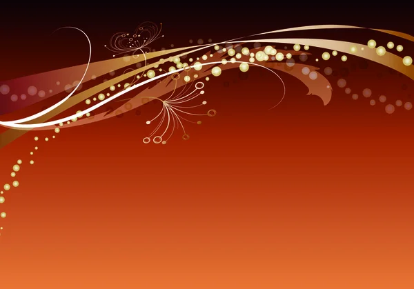 Hintergrund abstrakt braun orange élégant — Image vectorielle