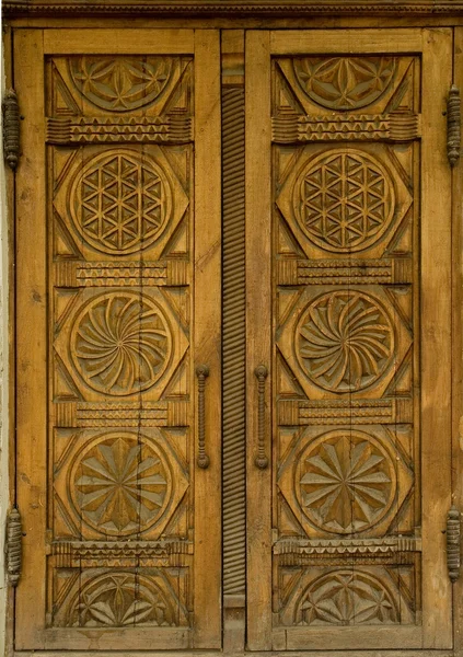 Деревянные двери Стоковое Фото