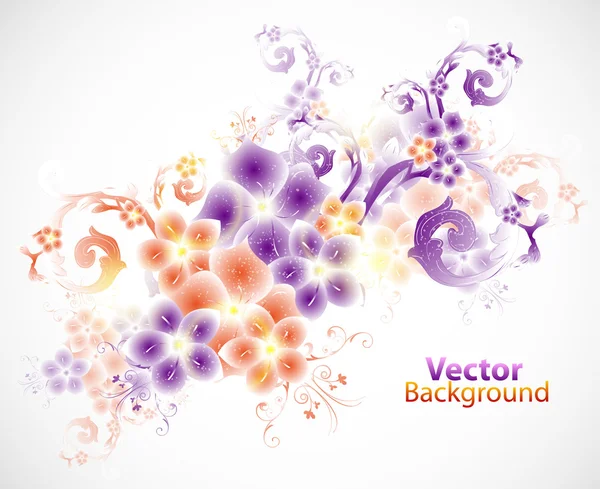 Цветочный абстрактный фон — стоковый вектор
