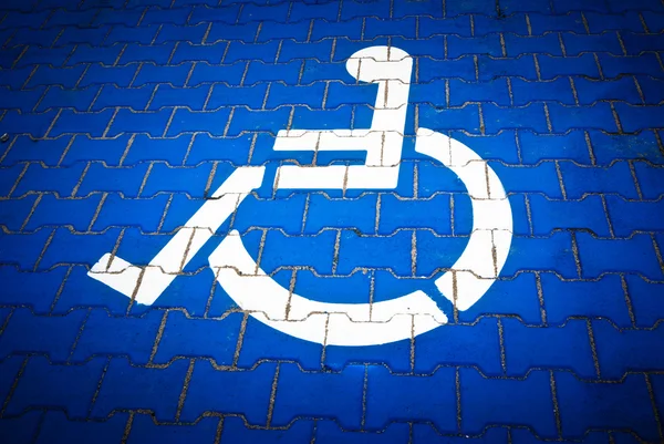 Ikona wózka inwalidzkiego — Zdjęcie stockowe