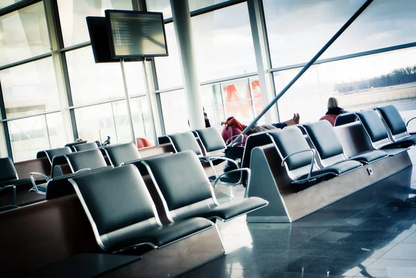 Havalimanı ayrılış lounge — Stok fotoğraf