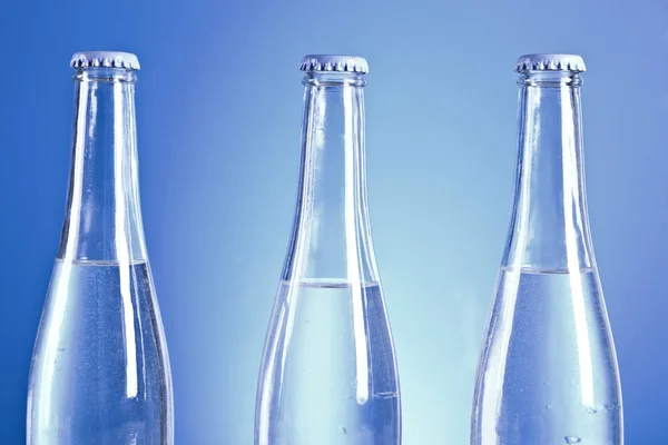 Genomskinliga flaskor — Stockfoto