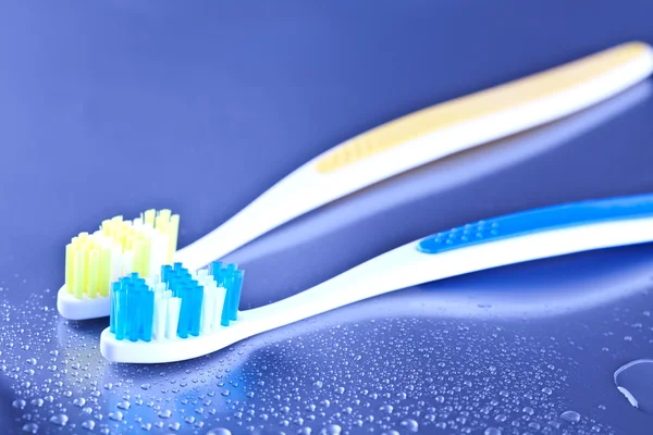Tandenborstel en tandheelkundige gezondheid zorg — Stockfoto