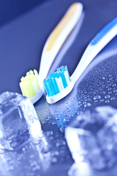 Spazzolino da denti e assistenza sanitaria dentale — Foto Stock