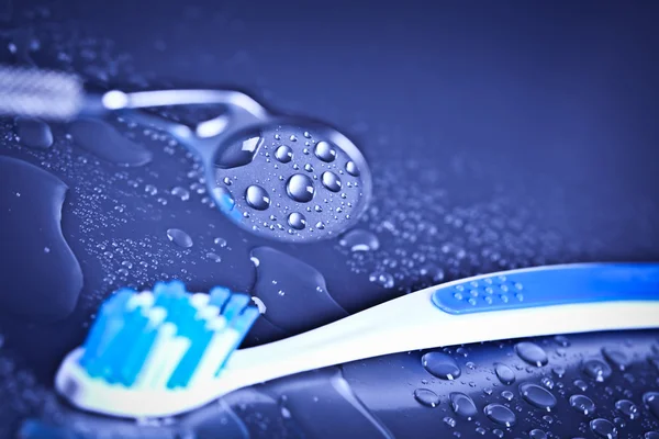 Зубна щітка та стоматологічна допомога — стокове фото