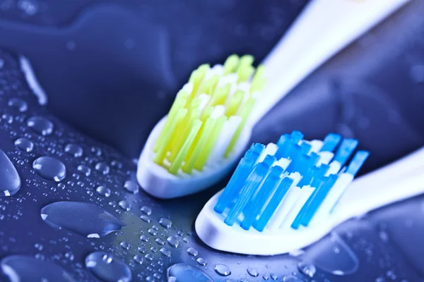 Зубная щетка и стоматологическое обслуживание — стоковое фото