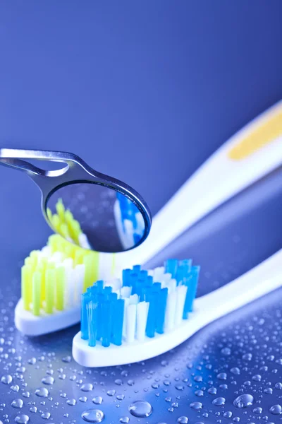 Cepillo de dientes y cuidado de la salud dental Imagen de stock