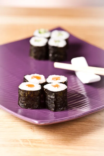 Closeup japanese sushi — Stock Photo, Image