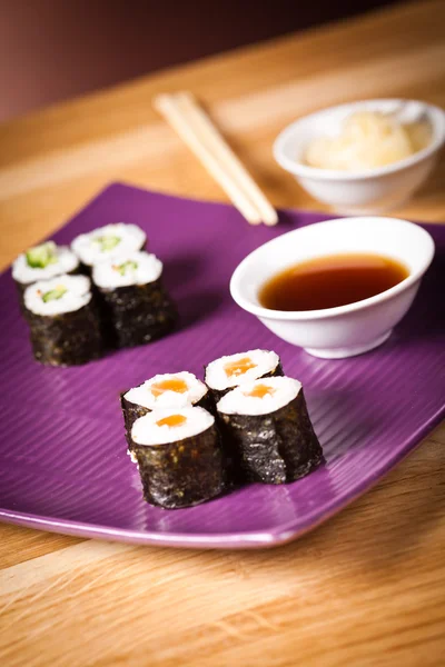 Closeup japanese sushi — Stock Photo, Image