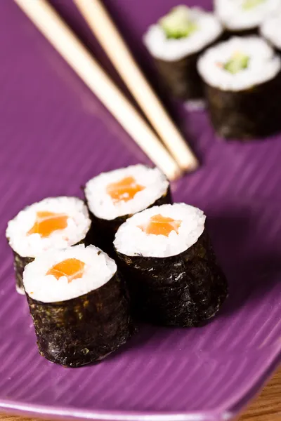 stock image Closeup japanese sushi