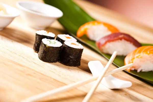 Sushi lunch menu — Stock Photo, Image