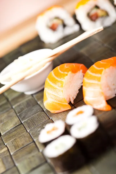 Sushi lunch meny — Stockfoto