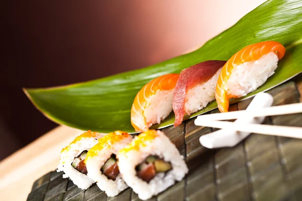 Menu de almoço Sushi — Fotografia de Stock