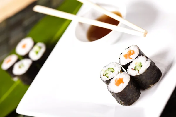 Meny obiad sushi — Zdjęcie stockowe