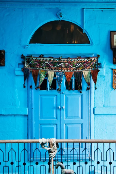 Blaue Tür — Stockfoto