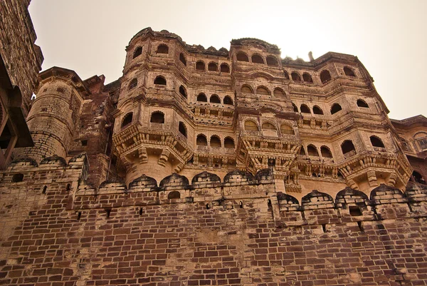 Мехрангарх Форт, Джодхпур в Индии — стоковое фото