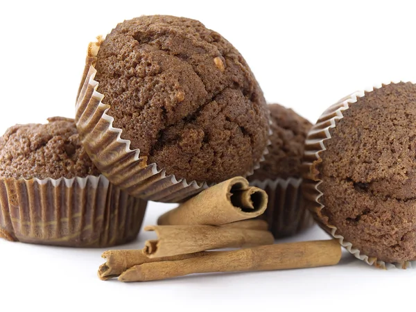 Muffins de chocolate Imagem De Stock